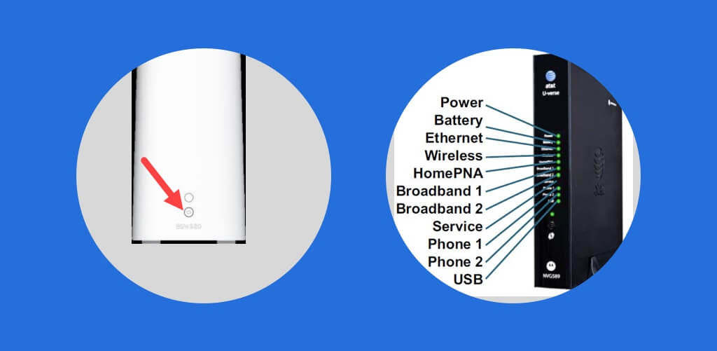 AT&T Fiber router flashing light fix WiFi fast